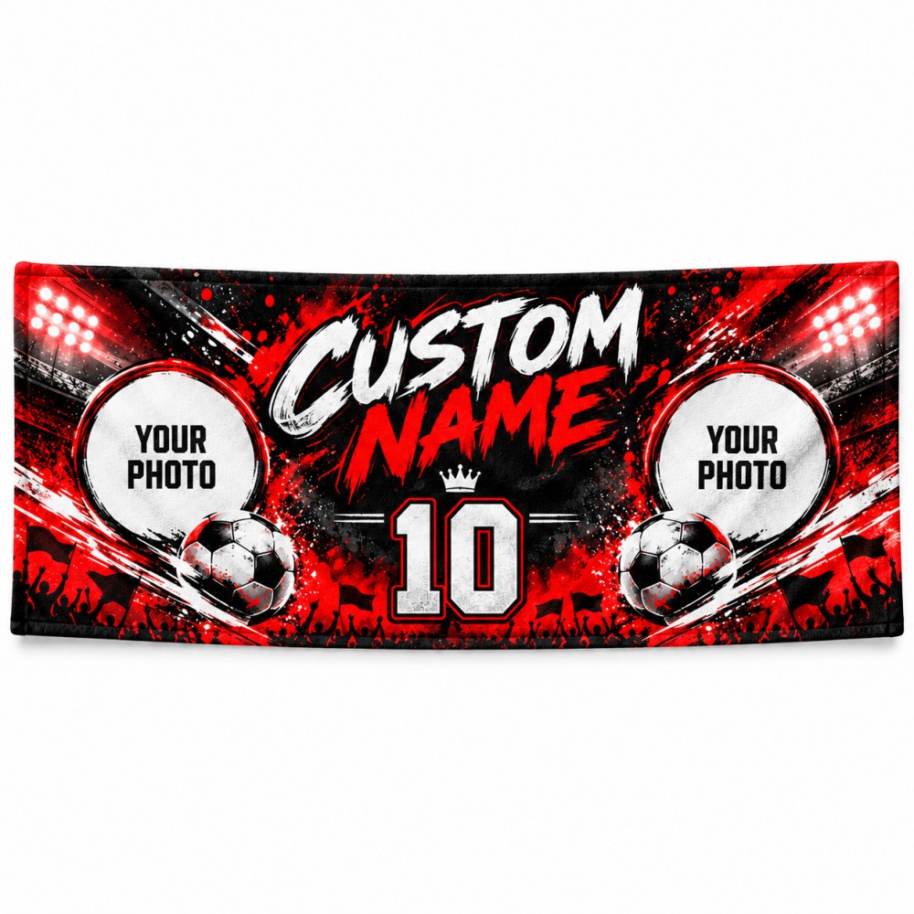 1PCS Custom Soccer Fan Towel P - Party Games Name review and price