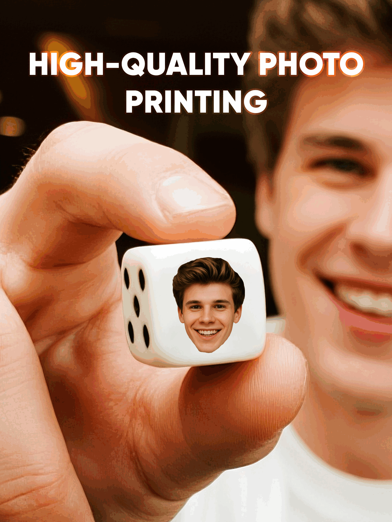 Custom Face Dice Personalized  - Party Games For Christmas review and price